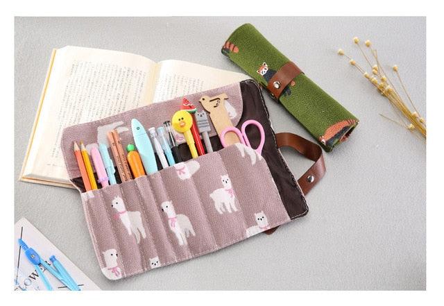 Women's Cosmetic Brush Bag - Travel Organizer Makeup Brushes - Pouch Multifunction Make Up Brushes Protector (D79)(LT5)