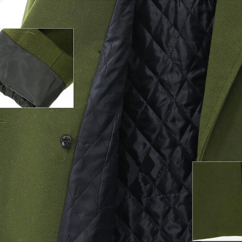 Women's Jackets - Winter Female Coat - Autumn Wool Casual Vintage Outwear - Solid Thick V Neck Coat (TB8A)(TB8B)(TP3)(F20)
