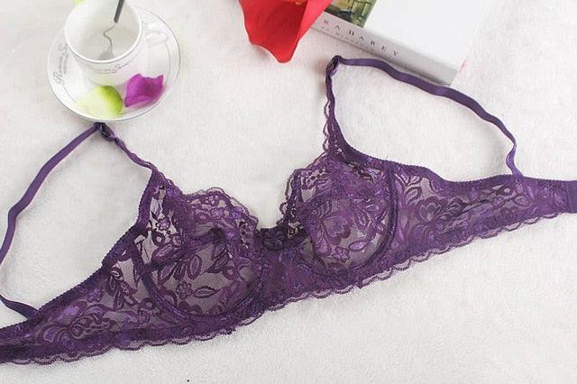Women's Lace Underwire - Push Up Bra - Sexy Underwear Bras - Women Bralettes Lingerie (6Z2)
