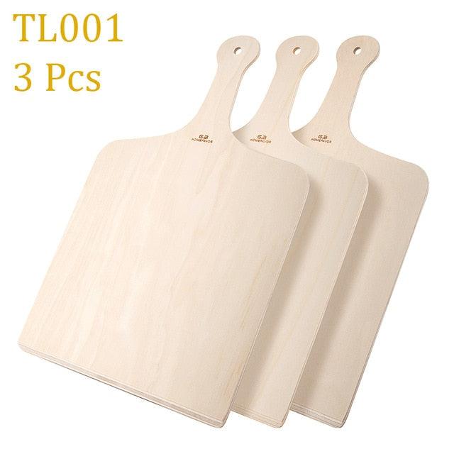 Wooden Pizza Paddle Spatula Pizza Shovel Peel Cutting Board - Kitchen Pizza Tray - Plate Bakeware (AK2)(1U61)