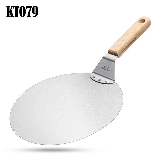 Wooden Pizza Paddle Spatula Pizza Shovel Peel Cutting Board - Kitchen Pizza Tray - Plate Bakeware (AK2)(1U61)
