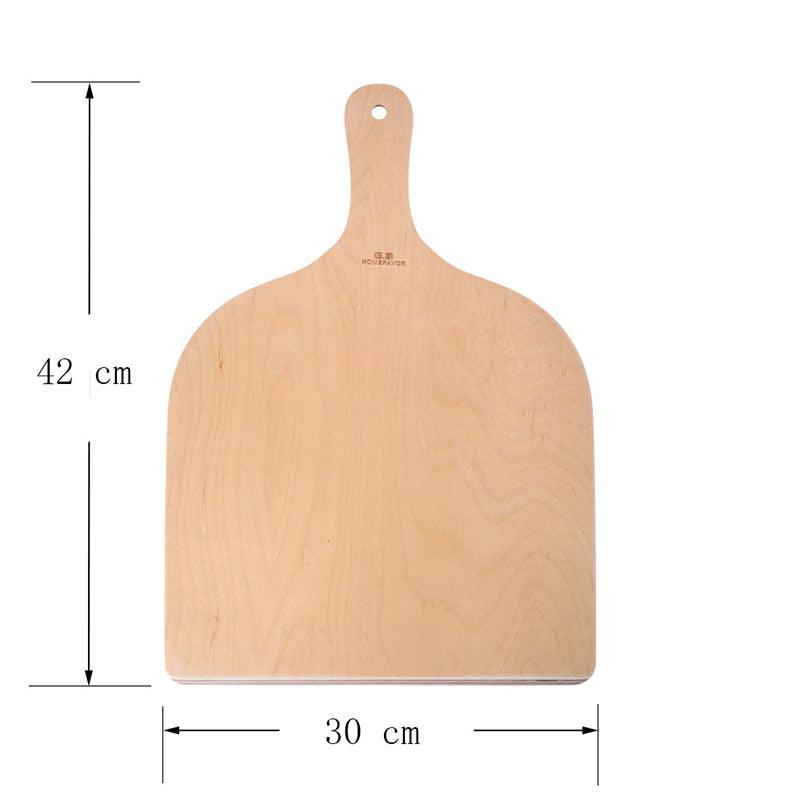 Wooden Pizza Paddle Spatula Pizza Shovel Peel Cutting Board - Kitchen Pizza Tray - Plate Bakeware (AK2)(1U61)