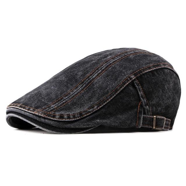 New Trending Casual Spring Summer Berets Hat - Denim Cotton Cap (D44)(WH8)