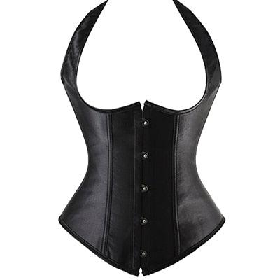 Gorgeous X New Steampunk Steel Boned Lace up Back Sexy Body Bustier Overbust Corset Women Waist Cincher Corsets Black Plus Size S-6XL(FH)(FHW1)(1U31)(1U24)(TSP4)