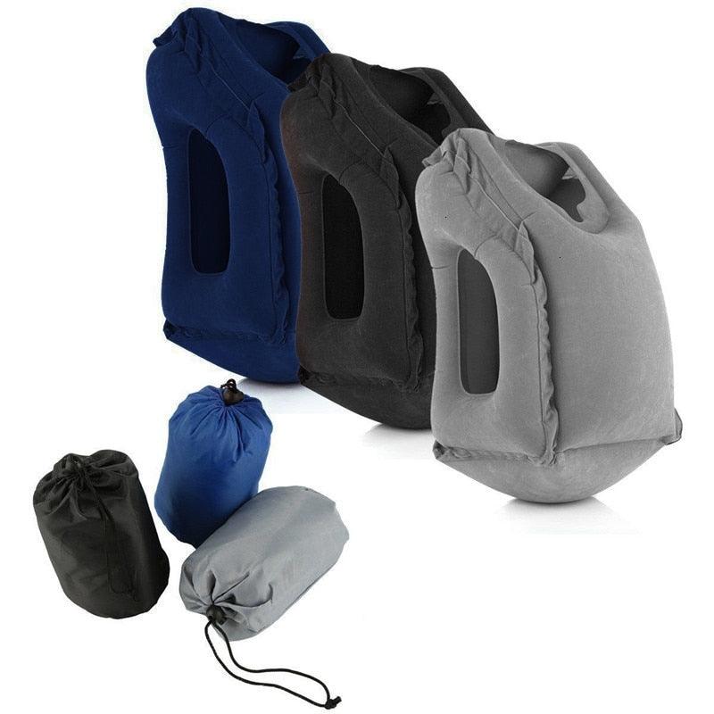 Inflatable Travel Pillow Air Soft Cushion - Trip Portable Innovative Products Body Back Support - Portable Blow Neck Pillow (D79)(6LT1)