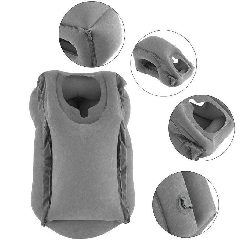 Inflatable Travel Pillow Air Soft Cushion - Trip Portable Innovative Products Body Back Support - Portable Blow Neck Pillow (D79)(6LT1)