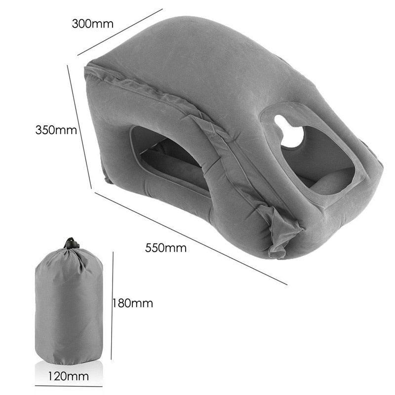 Inflatable Travel Pillow Air Soft Cushion - Trip Portable Innovative Products Body Back Support - Portable Blow Neck Pillow (D79)(6LT1)