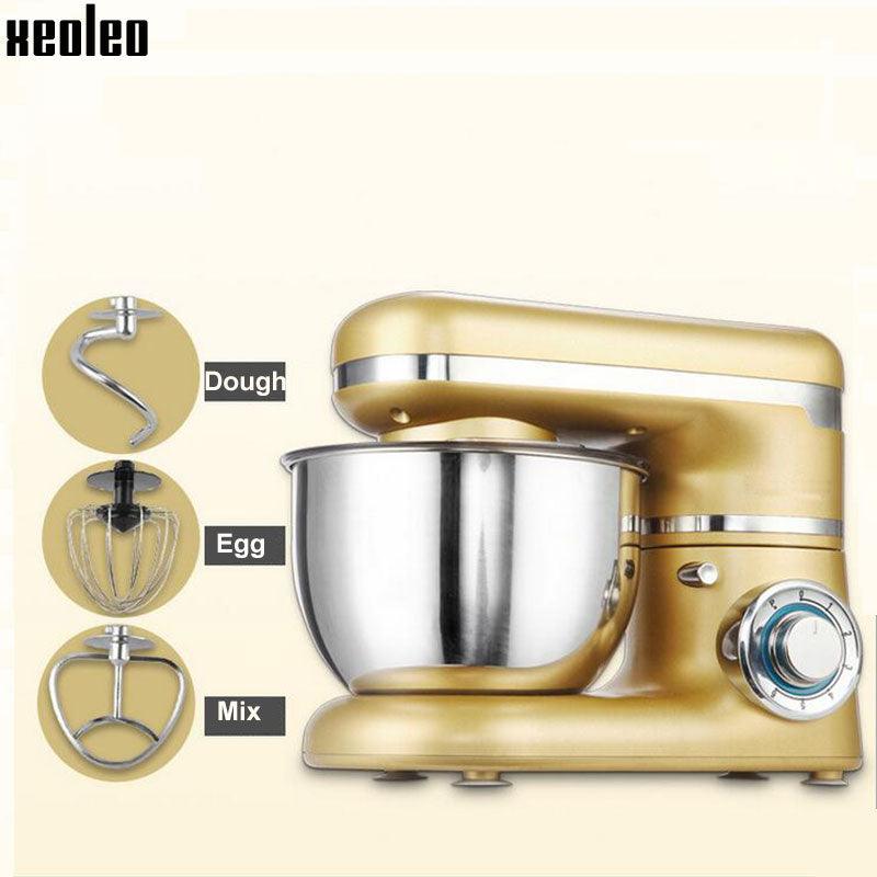 Planetary Food Mixer - Dough Mixer - Bread kneading Machine 6-speed whisk kitchen Food Stand Mixer (H1)(1U59)