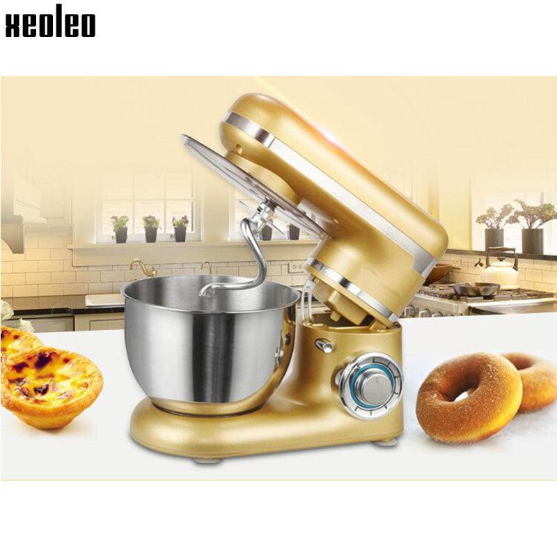 Planetary Food Mixer - Dough Mixer - Bread kneading Machine 6-speed whisk kitchen Food Stand Mixer (H1)(1U59)