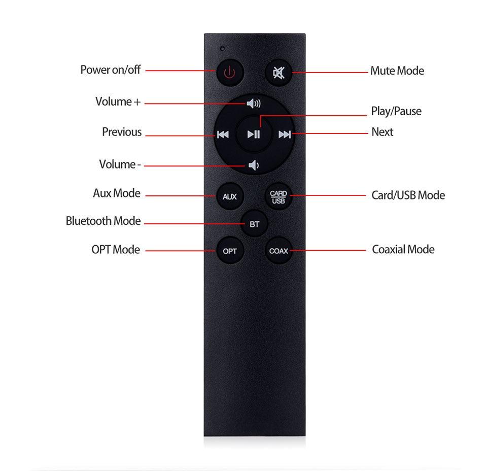 40W Soundbar - TV Home Theater With Subwoofer Remote Control System (HA5)(1U57)