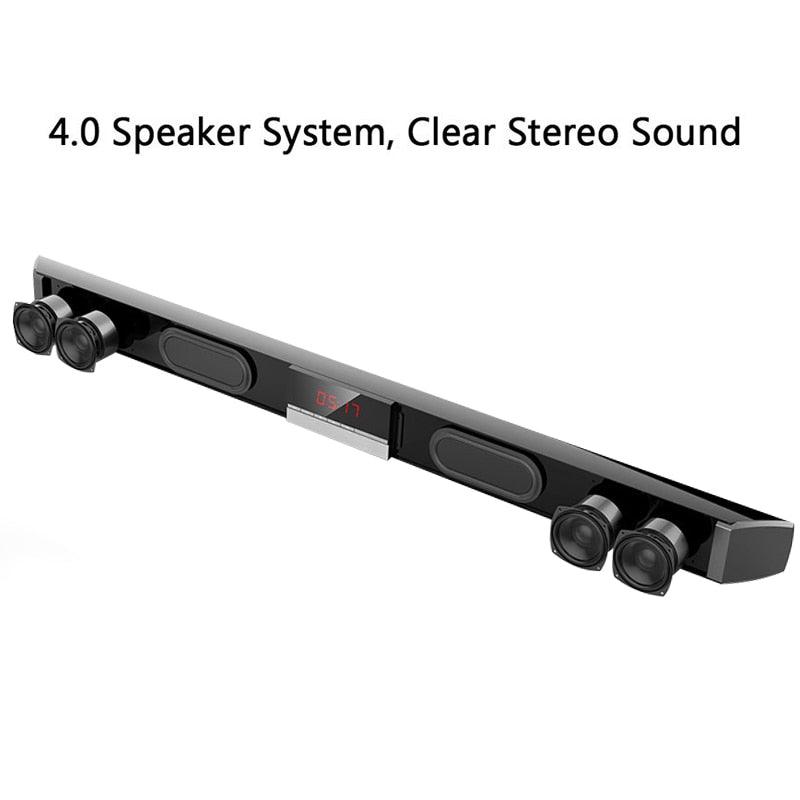 Great Soundbar TV Home Theater - SR100 Bluetooth Speaker 2.0 Channel Wireless Audio (HA5)(1U57)