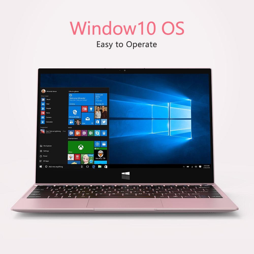 Tour Pro Laptop 12.5 inch Intel 3867U Dual Core Rose Gold Notebook 8GB RAM 128GB ROM Lightweight Computer for Business (TL1)(1U51)