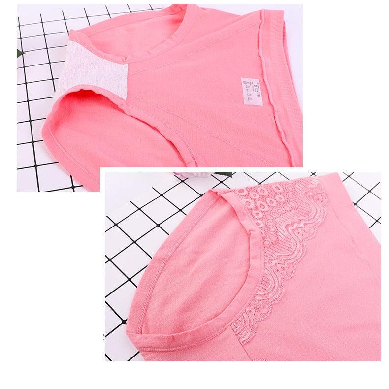 Amazing 3pcs/Lot Big Size High Waist Women's Panties - Solid Cotton Briefs Underwear (TSP2)