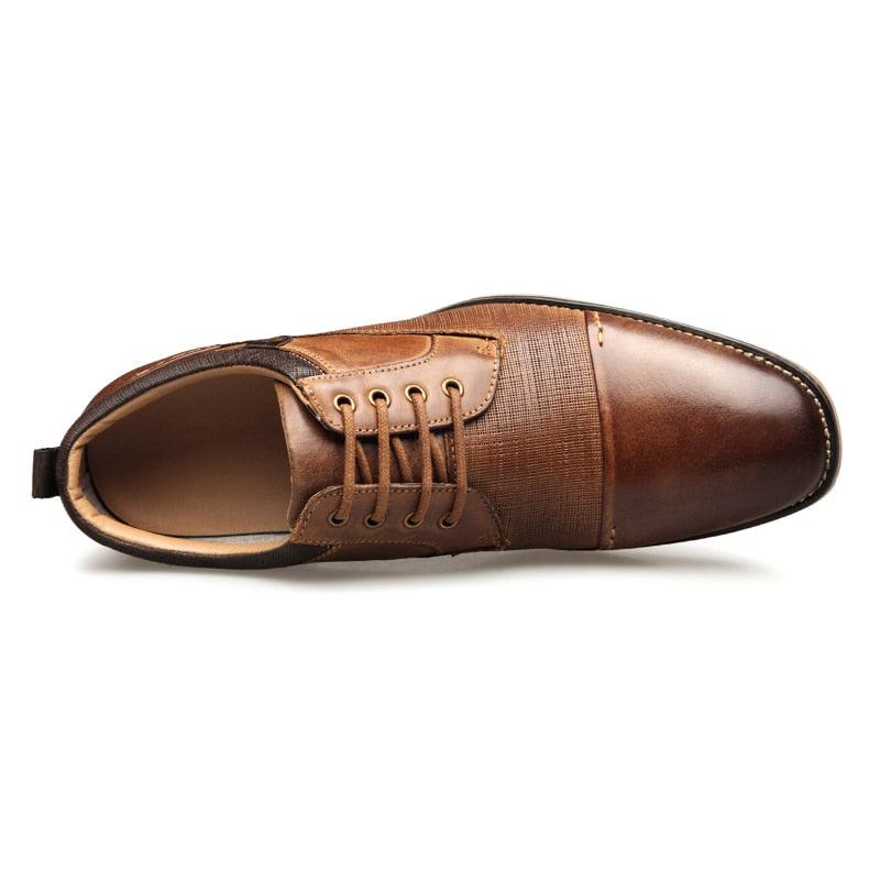 Business Genuine Leather Men Lace-up casual Shoes (MSF2)(F14)