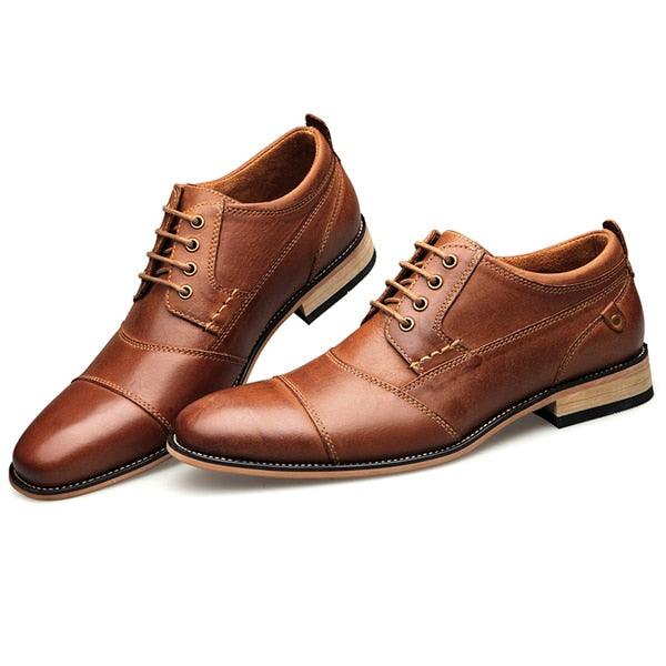 New Men Dress Shoes - Formal Handmade Business Leather Lace-up Shoes (MSF2)