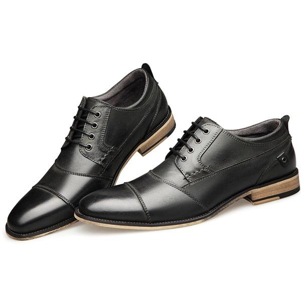 New Men Dress Shoes - Formal Handmade Business Leather Lace-up Shoes (MSF2)