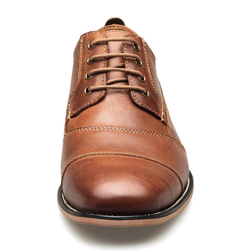New Men Dress Shoes - Formal Handmade Business Leather Lace-up Shoes (MSF2)