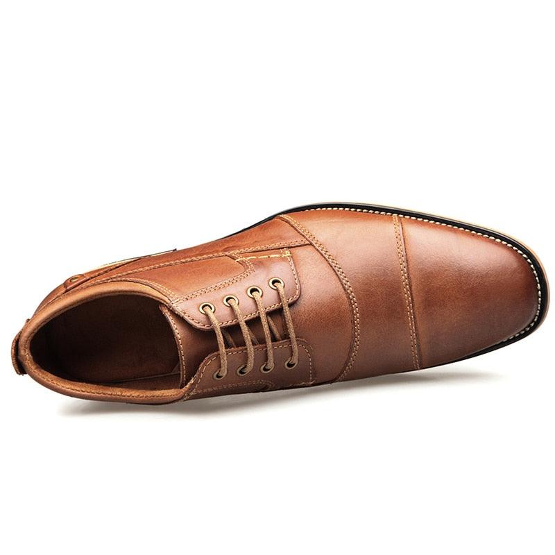 New Men Dress Shoes - Formal Handmade Business Leather Lace-up Shoes (MSF2)