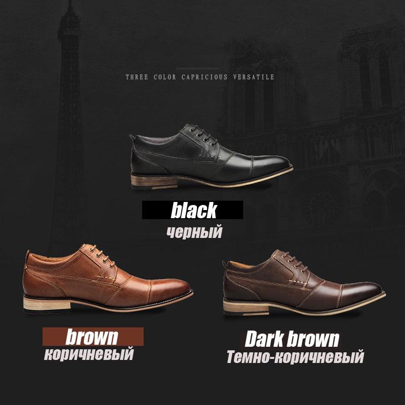 New Men Dress Shoes - Formal Handmade Business Leather Lace-up Shoes (MSF2)