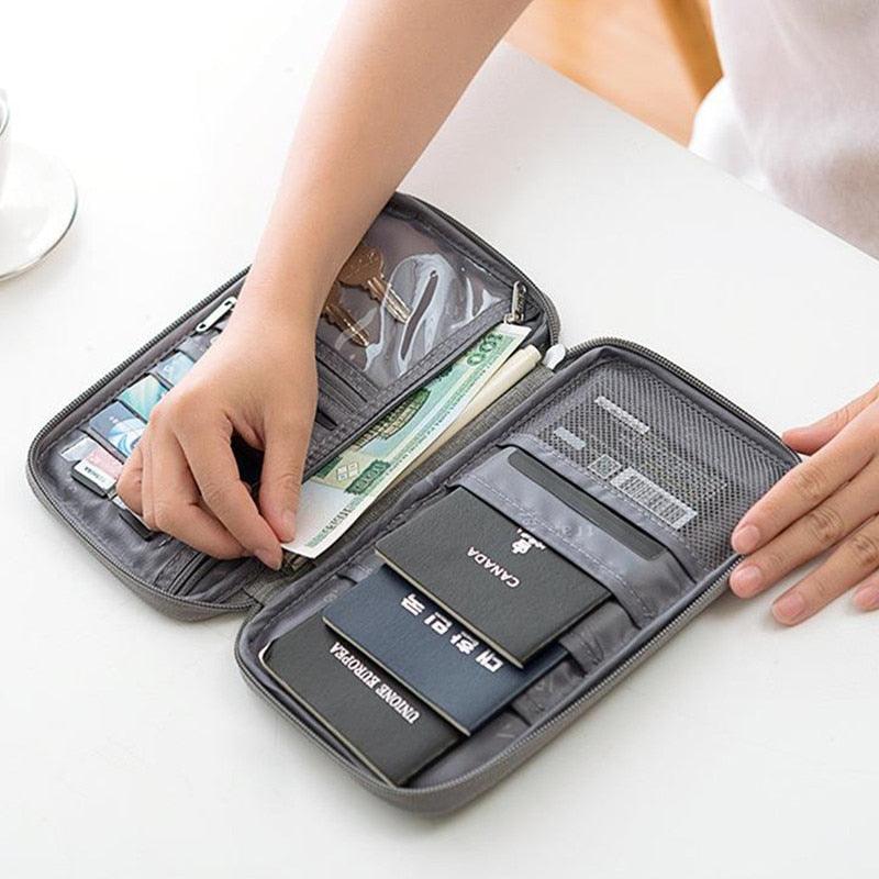 Multifunctional Credit Card Wallet Waterproof Travel Passport Wallet Portable Holder (1U79)
