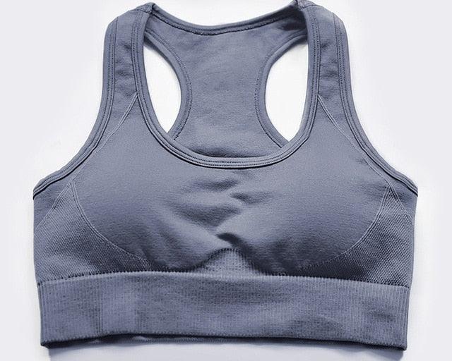 Cut Girls Seamless Women Gym Set - Sportswear 2 Piece Exercise Leggings Padded + Sports Bras - Women Sports Suits (D24)(BAP)(TBL)
