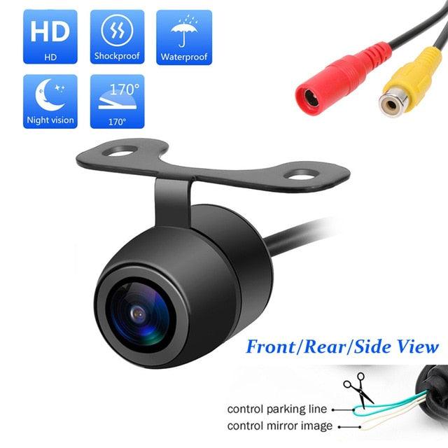 170 Degree Wide Angle Easy Install HD Rear View Back Up Waterproof Camera with 12 LED (CT3)