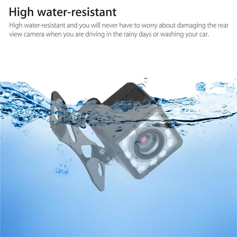 170 Degree Wide Angle Easy Install HD Rear View Back Up Waterproof Camera with 12 LED (CT3)