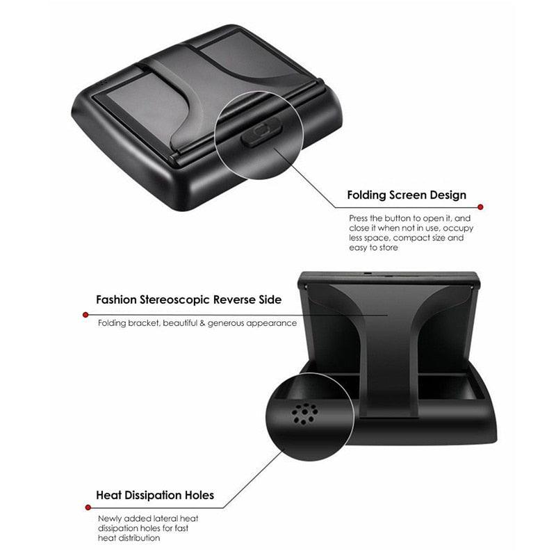 4.3'' Car Foldable Monitor TFT LCD Reversing Rear View Backup Parking Camera 8 LED Night (CT3)(F60)