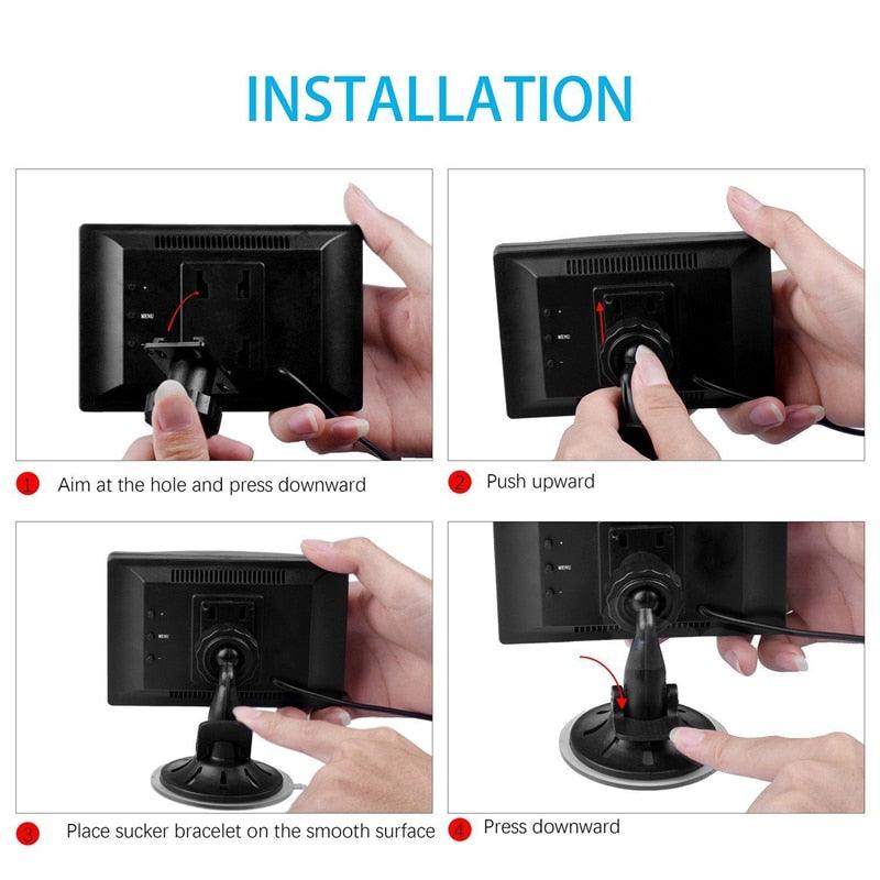 5 Inch TFT LCD Car Color Rear View Monitor Screen 12-24V for Parking Rear View Backup (CT3)(1U60)