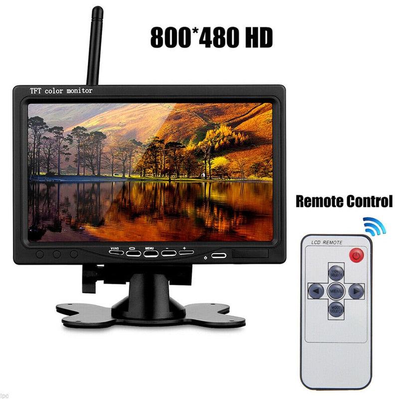 7'' HD LCD Monitor Backup Camera Kit for Trucks Trailers - Waterproof Night Vision Rear (CT3)(F60)