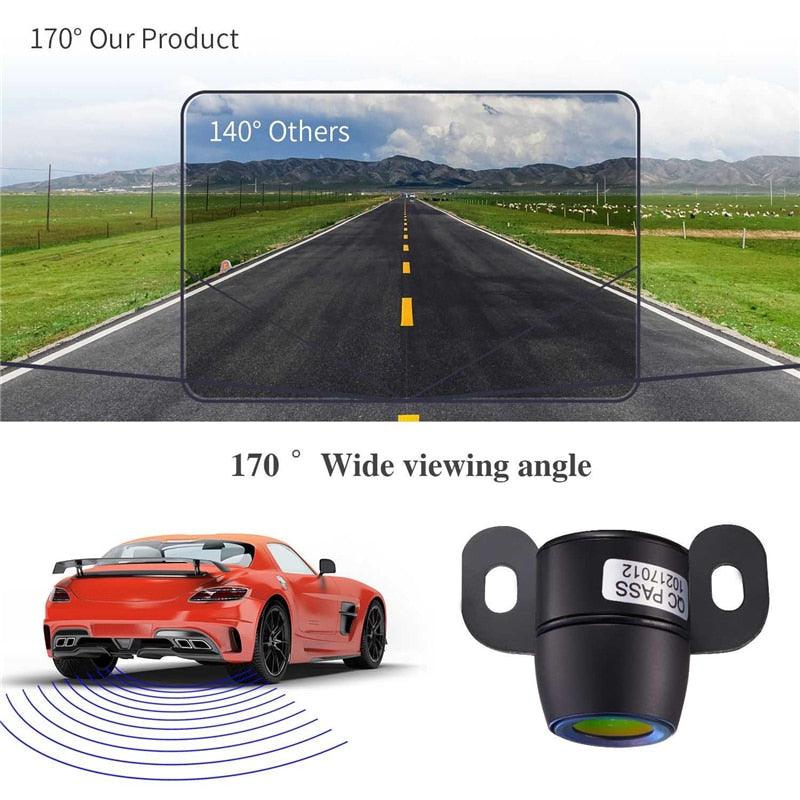Rearview Backup Reverse Camera with Waterproof Night Vision HD CMOS 170 Wide Angle Small Easy Install Universal (CT3)(1U60)