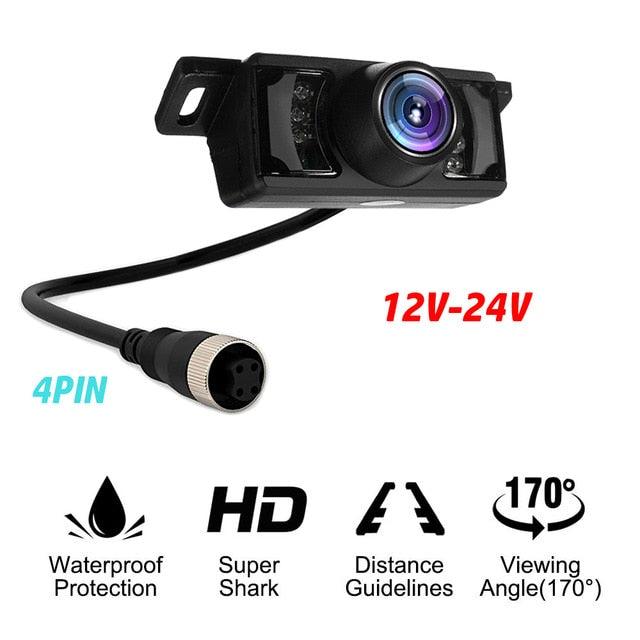 Heavy Duty 4 Pin/RCA Vehicle Rear/Side View Camera Extension Cable For Truck RV Bus Trailer IR Night Vision Waterproof (D60)(CT3)