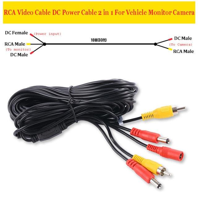 Night Vision HD Car Rear View Parking Guide Lines ON/Off Waterproof Reverse Auto Back Up Camera & 4.3'' TFT LCD Monitor (CT3)