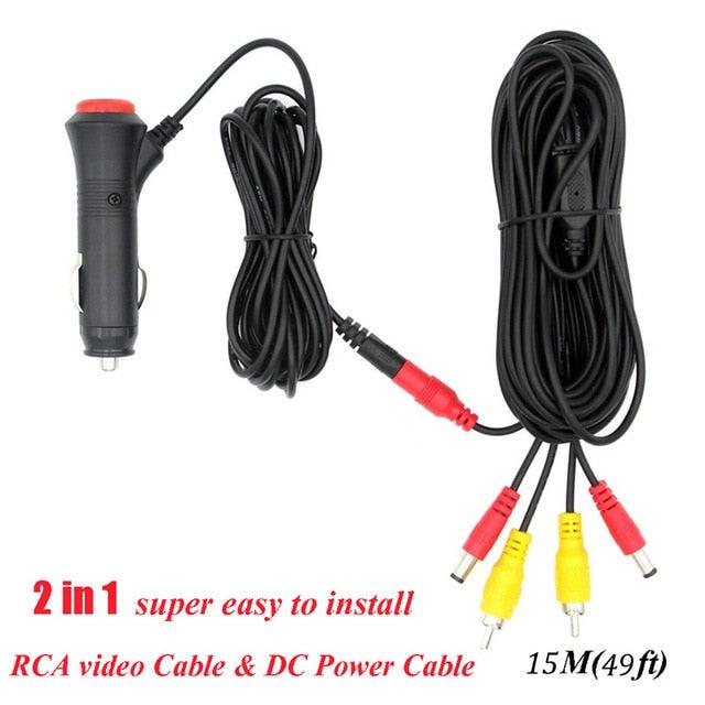 Night Vision HD Car Rear View Parking Guide Lines ON/Off Waterproof Reverse Auto Back Up Camera & 4.3'' TFT LCD Monitor (CT3)