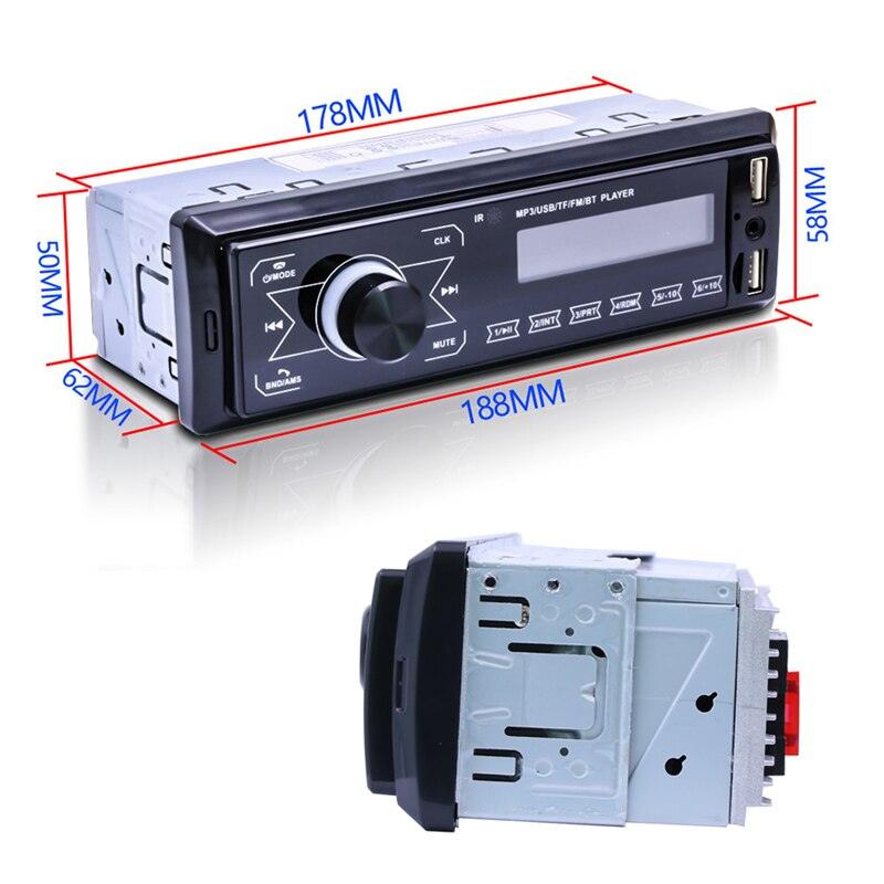 Single Din Car Stereo Radio with Bluetooth FM Touch Screen MP3 Player Support USB SD Card AUX Wireless Remote Control (CT2)