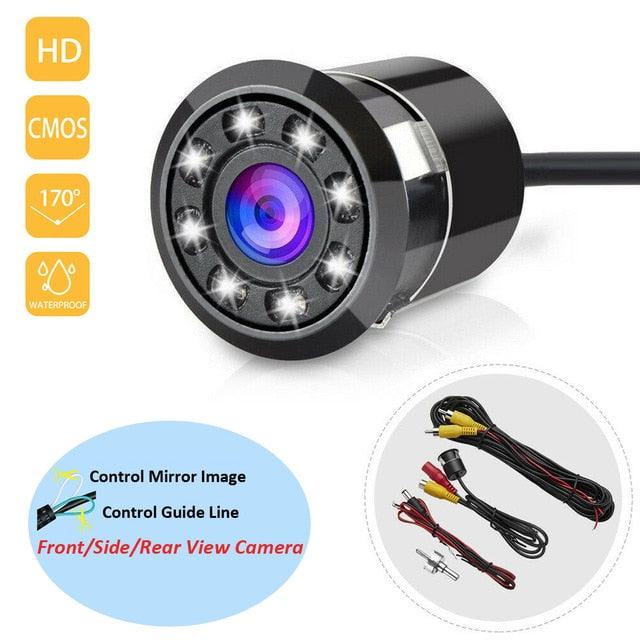 Universal Vehicle Back Up Reverse Camera 170 Degree View Angle 8 Auto LED Lights (CT3)(F60)