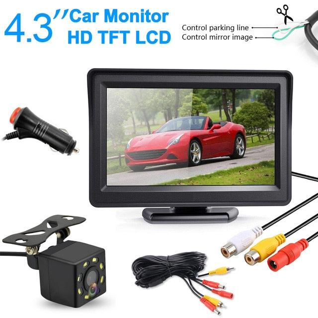 Universal Vehicle Back Up Reverse Camera 170 Degree View Angle 8 Auto LED Lights (CT3)(F60)