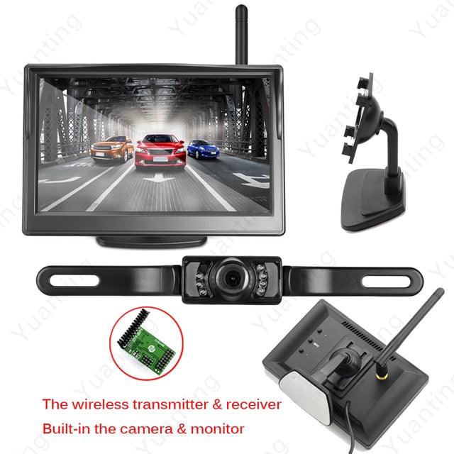 Waterproof Built-in Wireless License Plate Rear View Car Reverse Backup Parking Camera (CT3)(F60)
