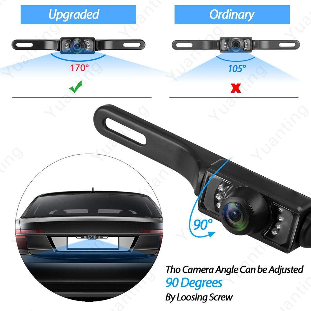 Waterproof Built-in Wireless License Plate Rear View Car Reverse Backup Parking Camera (CT3)(F60)