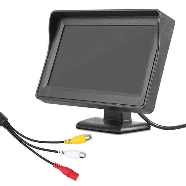 Wired AHD Backup Camera Kit For Cars Truck RV - Easy Installation With 4.3 Inch TFT Monitor (CT3)(F60)