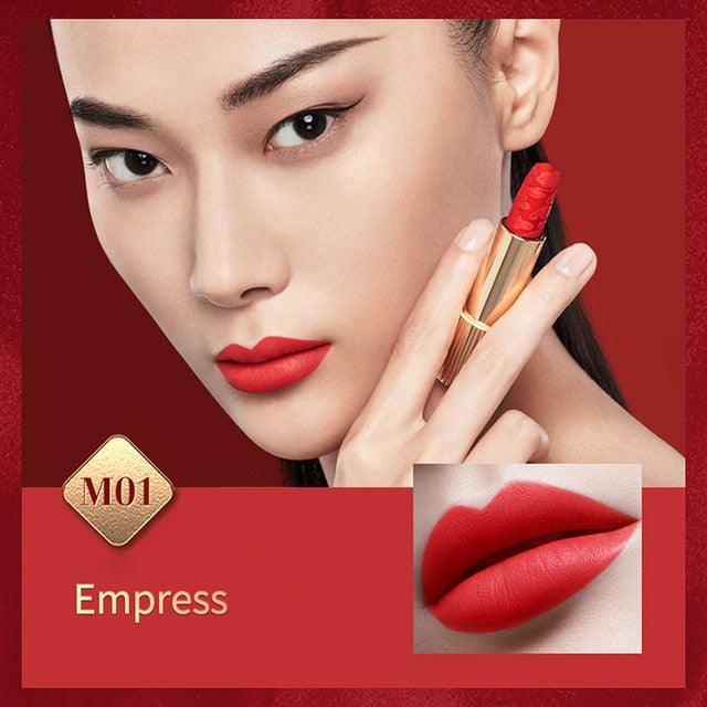 Palace Dragon Lipstick 3D Stereo Carved Authentic Velvet Matte Makeup For Lip (M3)(4U86)
