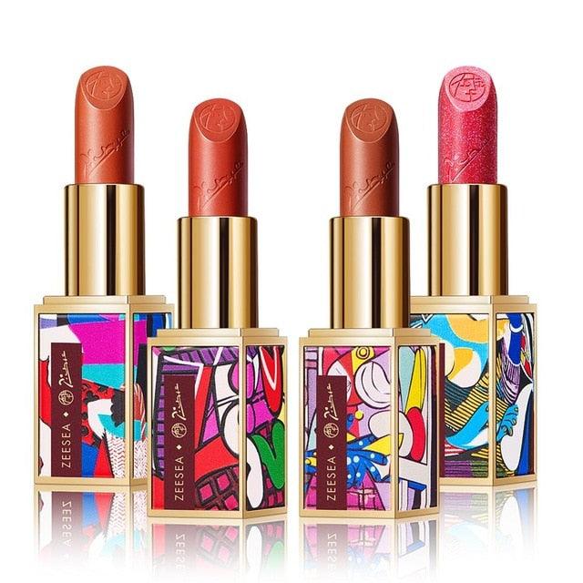 Picasso Lipstick Set Long Lasting Matt Waterproof Velvet Non-Stick Cups Natural Make Up Lip (D86)(M3)(4U86)