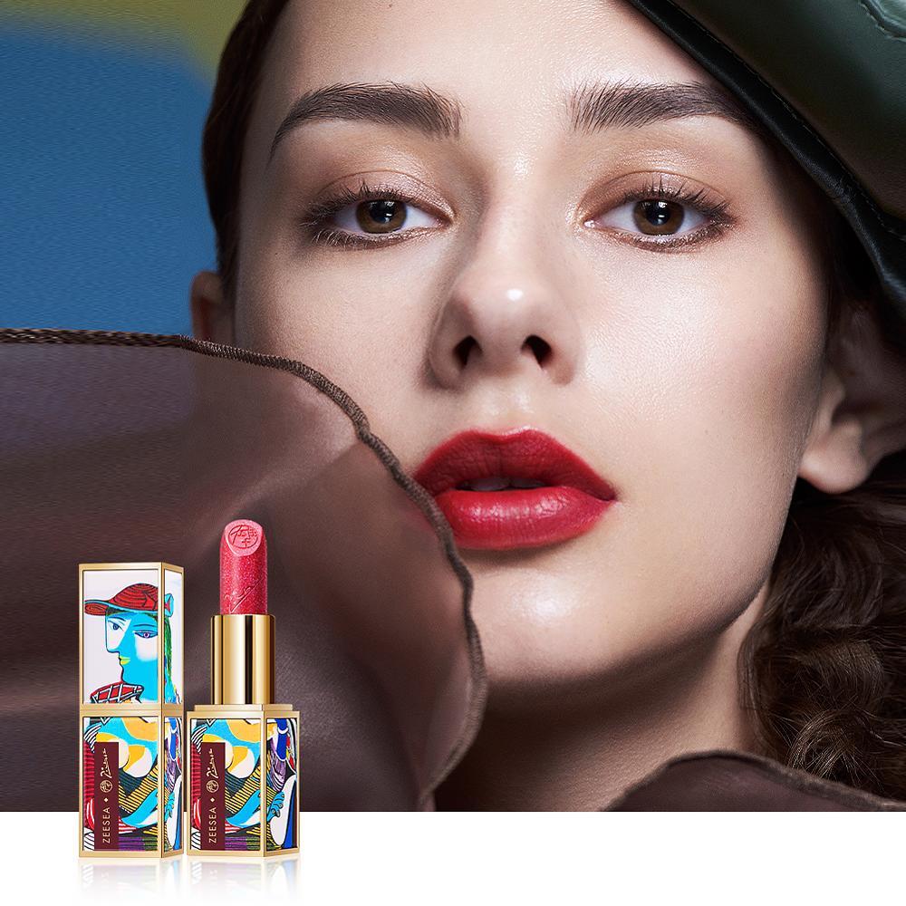 Picasso Lipstick Set Long Lasting Matt Waterproof Velvet Non-Stick Cups Natural Make Up Lip (D86)(M3)(4U86)