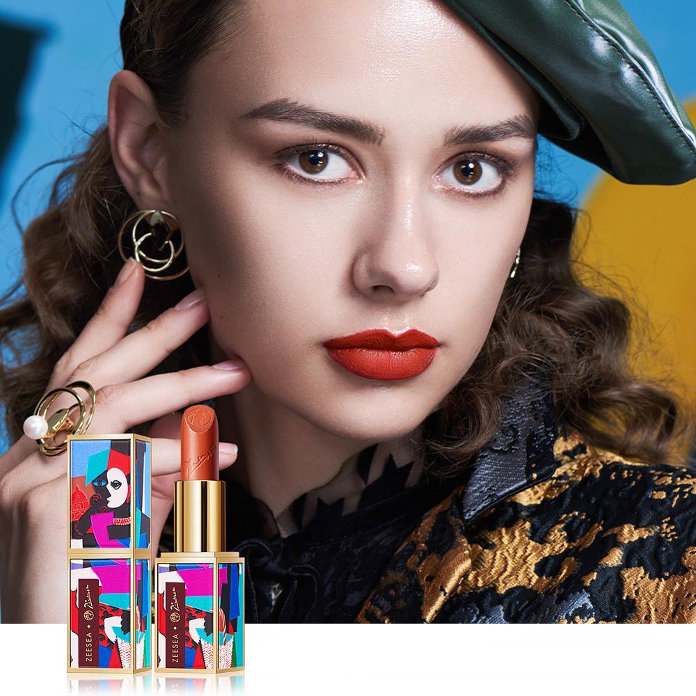 Picasso Lipstick Set Long Lasting Matt Waterproof Velvet Non-Stick Cups Natural Make Up Lip (D86)(M3)(4U86)