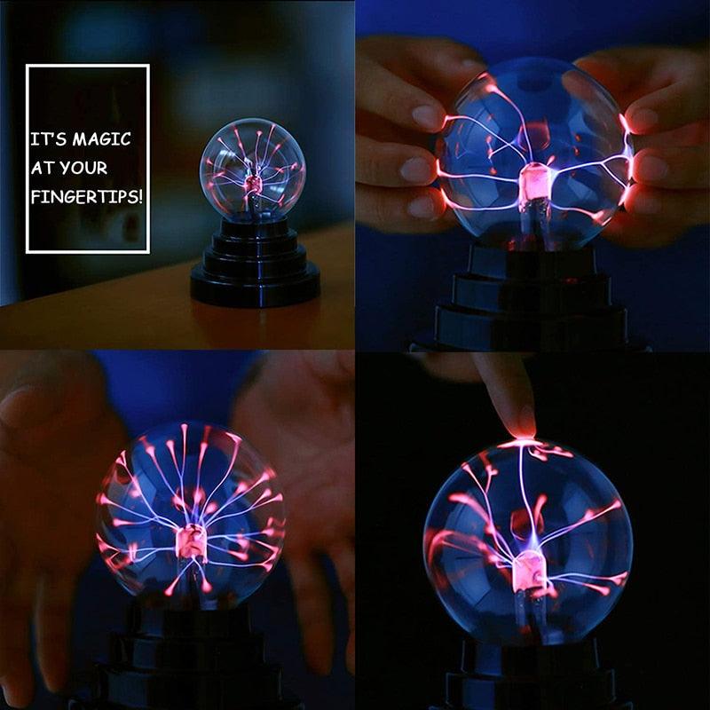 ZK20 Crystal Ball Magic Plasma Ball Light Electric Lamp - Night Light Table Sphere - Christmas (LL4)(F58)