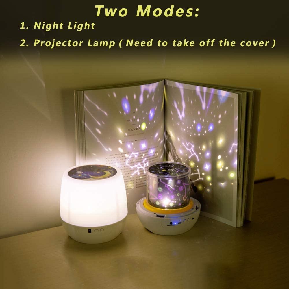 Night Lights for Kids Multifunctional Moon Star Projector Lamp (LL5)(LL4)(1U58)(F58)