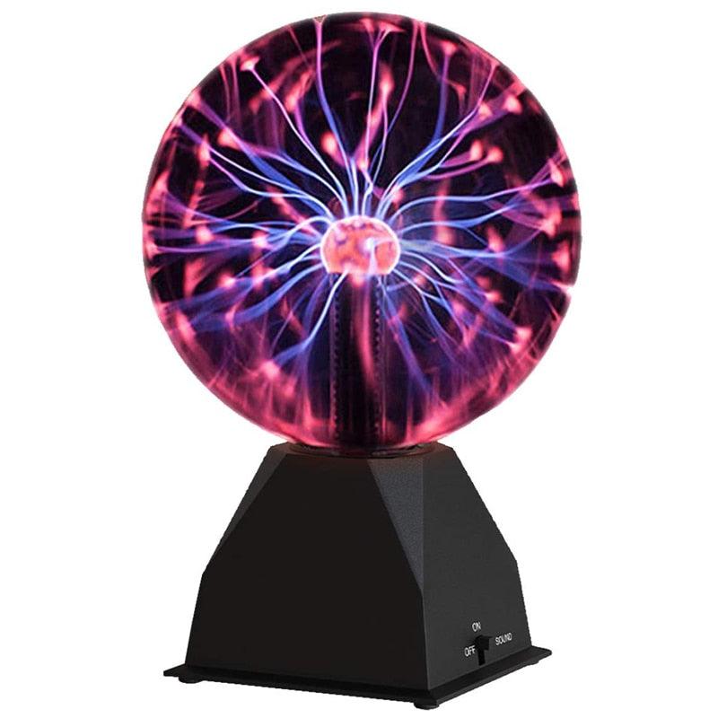 Plasma Ball Glass Touch Sensitive USB/Battery Powered Novelty Science Thunder Lightning (LL4)(1U58)
