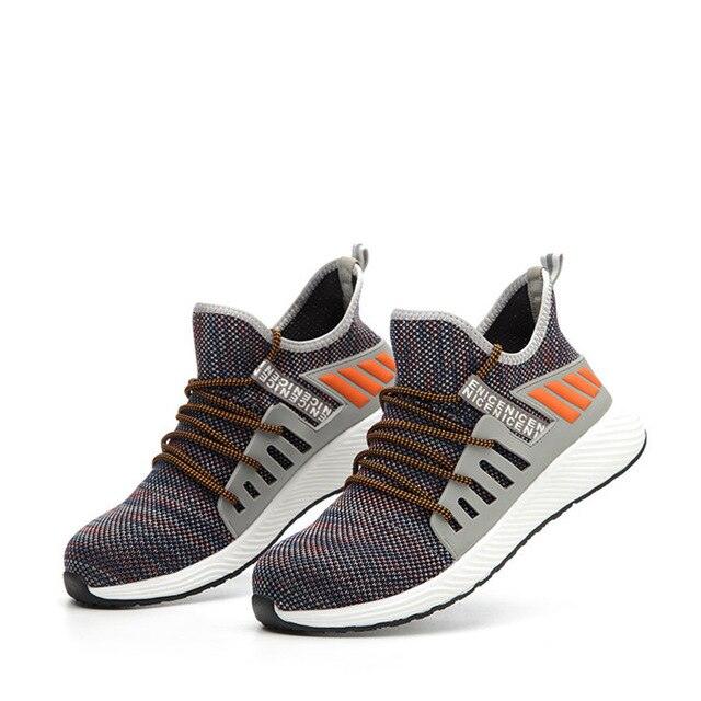 Great Toe Cap Men's Shoes - Puncture Lightweight Proof Sneakers (1U12)(1U15)