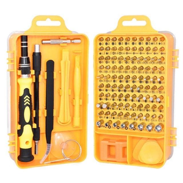 Amazing Repair Tools Kit Screwdriver Set Precision - 115 In 1 Magnetic Torx Hex Bit Screw Driver Bits (1U89)