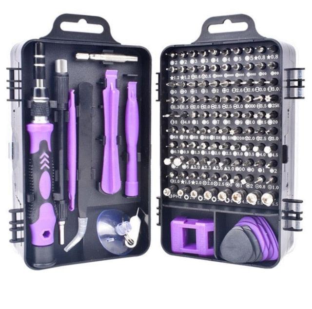 Amazing Repair Tools Kit Screwdriver Set Precision - 115 In 1 Magnetic Torx Hex Bit Screw Driver Bits (1U89)